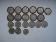 монеты дешево,  2 и 10 рублевые