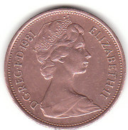2 pence NEW pence 1981года