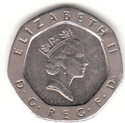 20 Пенсов 1989 года. twenty pence                                     
