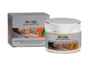 Ночной натуральный крем для нормальной и жирной кожи лица Moraz Herbal Night 