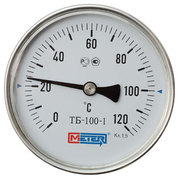 Термометр биметаллический общетехнический МЕТЕР ТБ-1 63мм шток 160мм