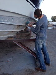 ремонт пластика на катера лодки яхты