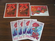 Праздничные открытки времен СССР 11 шт (4+7)
